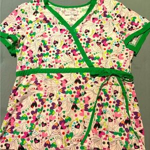 Size large Koi scrub top